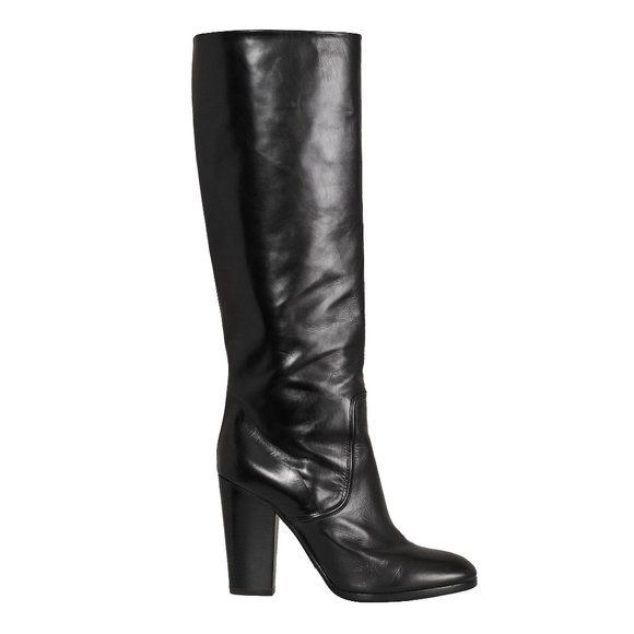 Ralph Lauren Purple Label Leather Hailee Boots New - Picture 1 of 3